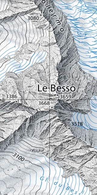 Bevor es zu spät ist: Besso, Bei Zinal (VS), swisstopo - Zeitreise
