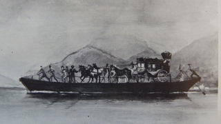 Melide, Bis 1848 verband eine Fähre mit Taktfahrplan Melide mit Bissone, Foto: Bernhard Graf