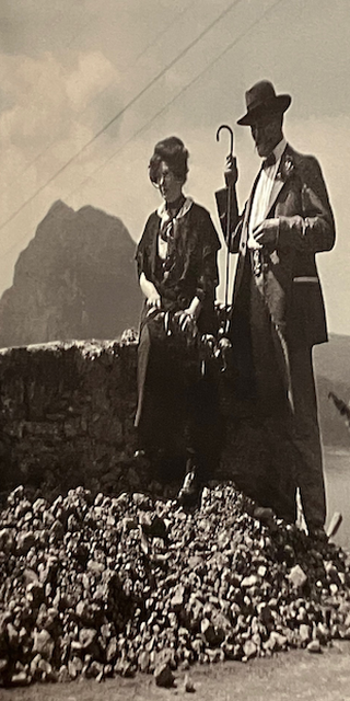 Spaziergang in einer Briefmarke 2: Castagnola, Aspasia und Rainis aus Lettland im Tessiner Exil, Foto: Bernhard Graf