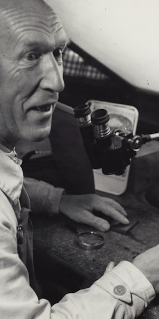 Spaziergang in einer Briefmarke 2: Castagnola, Karl Bickel (1886-1982), ca. 1945., Foto: Theo Frey