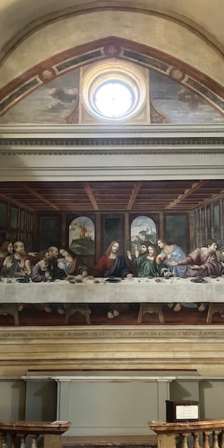 Zum Letzten Abendmahl, Kopie der "Ultima Cena" von Leonardo da Vinci in Mailand, um 1550 enstanden, Foto: Bernhard Graf